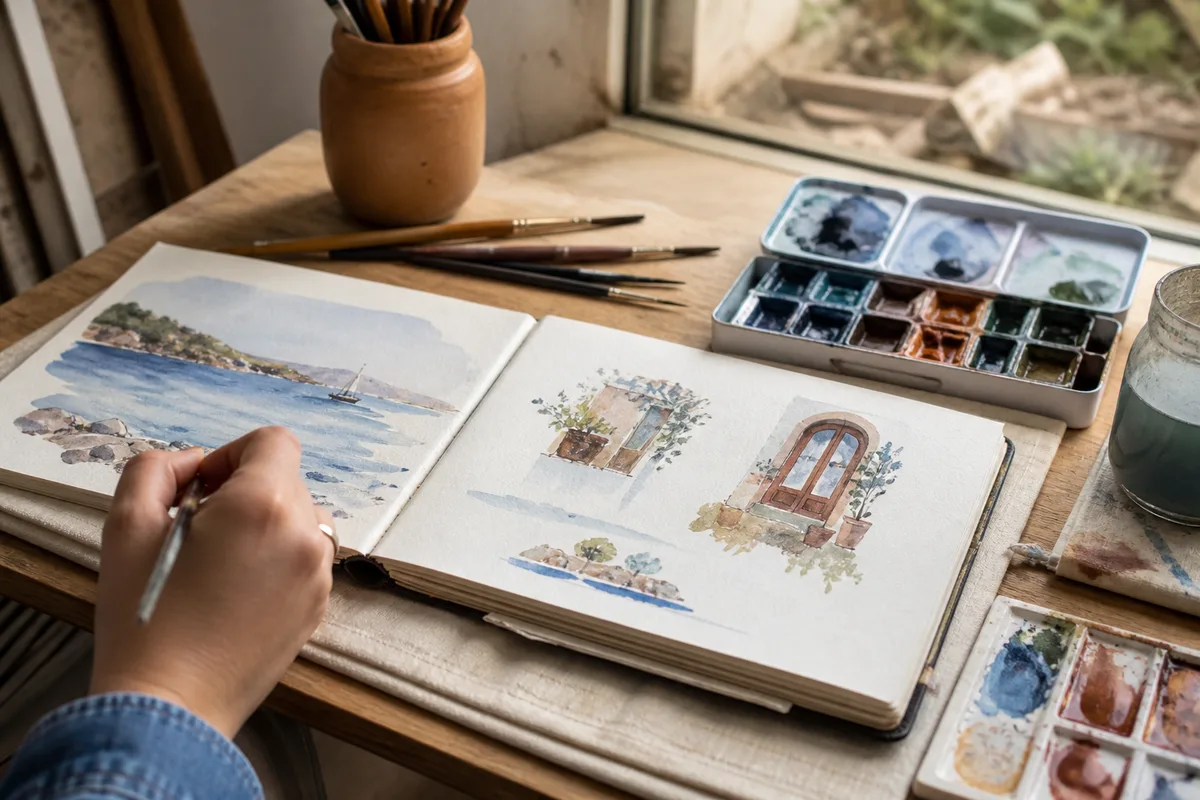 Le croquis de voyage : matériel et pratique
